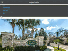 Tablet Screenshot of ivylakeresident.com